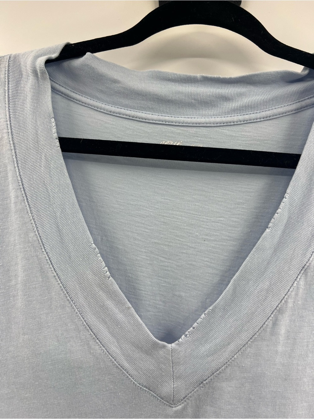 Aerie Oversized V-Neck T-Shirt – Ice Blue – XS - Picture 6 of 7